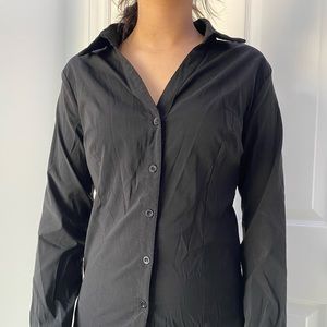 Black button up